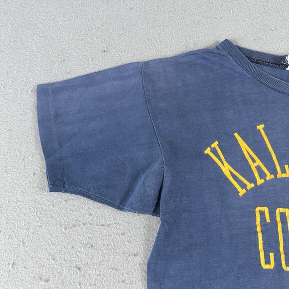 Vtg 60s Champion Shirt Men’s Small Blue Kalamazoo College Short Sleeve - Picture 3 of 16